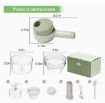 Picture of 4 in 1 Handheld Electric Vegetable Cutter Wireless Hand held Food Processor Vegetable Chopper  USB CHOPPER